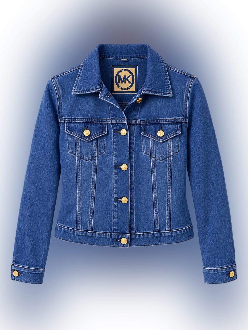 Michael Kors Denim Jean Jacket – Women’s Small – Gold Hardware